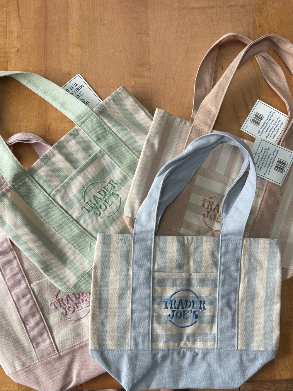 Set of 4 Trader Joe’s mini totes